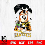 Iowa Hawkeyes Bluey Halloween NCAA Svg Eps Dxf Png File, Digital Download, Instant Download