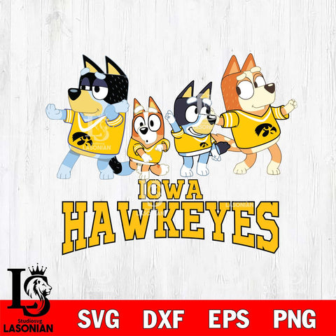 Iowa Hawkeyes Bluey Mode Dance Squats Svg Eps Dxf Png File, Digital Download, Instant Download