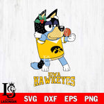 Iowa Hawkeyes Christmas Bluey Bandit Heeler Cut Files,Bluey Cricut,Christmas Svg , Bluey svg , Digital Download, dxf eps png pdf file