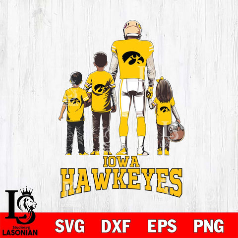 Iowa Hawkeyes Father Football SVG DXF EPS PNG FILE,NCAA SVG, Father day Digital Download,Instant Download, Silhouette