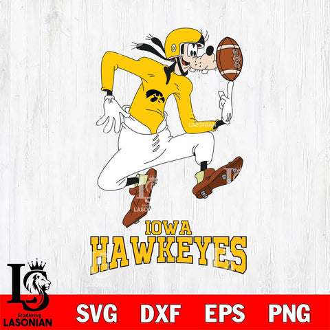 Iowa Hawkeyes Goofy Circus Football SVG DXF EPS PNG FILE,NCAA svg ,Football Digital Download,Instant Download, Silhouette