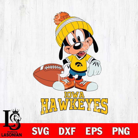 Iowa Hawkeyes Goofy Football SVG DXF EPS PNG FILE,NCAA svg ,Football Digital Download,Instant Download, Silhouette