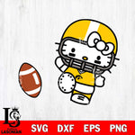 Iowa Hawkeyes Hello Kitty sport 12 Svg Eps Dxf Png File, NCAA svg, Digital Download, Instant Download