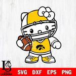 Iowa Hawkeyes Hello Kitty sport 2 Svg Eps Dxf Png File, NCAA svg, Digital Download, Instant Download