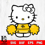 Iowa Hawkeyes Hello Kitty sport 3 Svg Eps Dxf Png File, NCAA svg, Digital Download, Instant Download