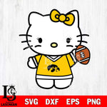 Iowa Hawkeyes Hello Kitty sport 7 Svg Eps Dxf Png File, NCAA svg, Digital Download, Instant Download