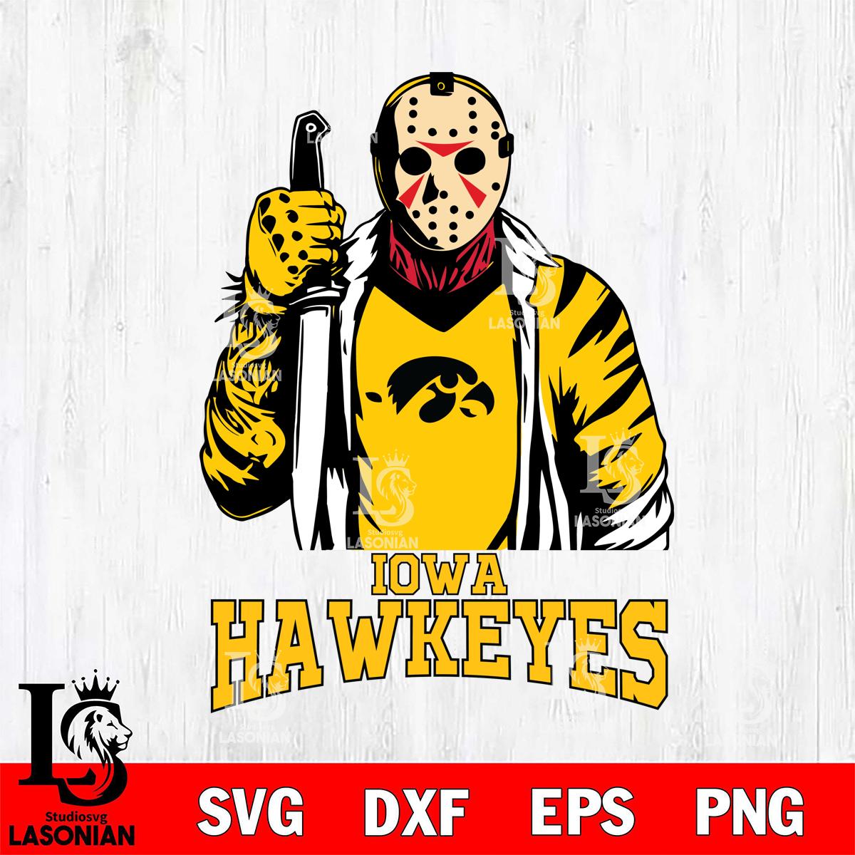 Iowa Hawkeyes Jason Voorhees 6 – lasoniansvg