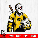 Iowa Hawkeyes Jason Voorhees Horror 2 Svg Eps Dxf Png File, NCAA svg, Digital Download, Instant Download
