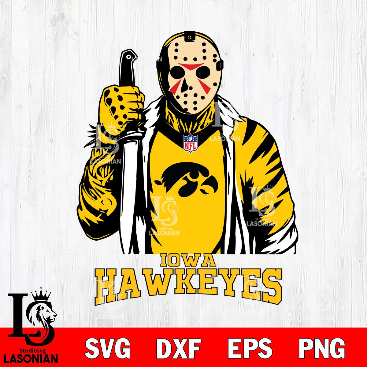 Iowa Hawkeyes Jason Voorhees Horror 3 – lasoniansvg