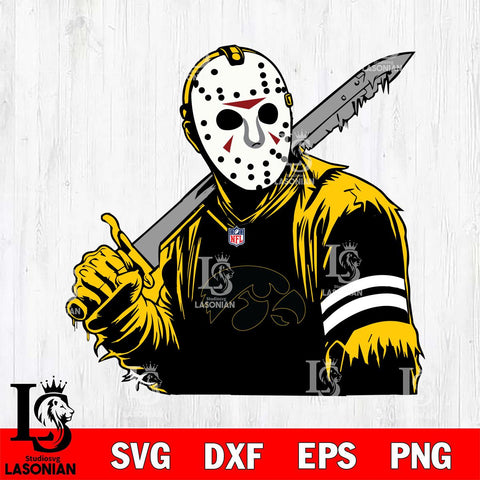 Iowa Hawkeyes Jason Voorhees Horror 7 Svg Eps Dxf Png File, NCAA svg, Digital Download, Instant Download