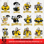 Iowa Hawkeyes Jason Voorhees NCAA Bundle 12 SVG Svg Eps Dxf Png File, Digital Download