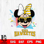 Iowa Hawkeyes Minnie Mouse Love Sport SVG DXF EPS PNG FILE, NCAA File Cut,Digital Download,Instant Download