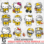 Iowa Hawkeyes NCAA Bundle 12 Svg Eps Dxf Png File, NCAA svg, Digital Download, Instant Download
