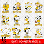 Iowa Hawkeyes Peanuts Snoopy Player NCAA Bundle 12 SVG DXF EPS PNG FILE,Snoopy File Cut, bundle NCAA Digital Download,Instant Download, Silhouette