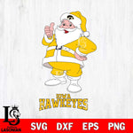 Iowa Hawkeyes Santa claus Svg dxf eps png pdf file,NCAA svg,Digital Download,Cricut file