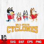 Iowa State Cyclones Bluey Dance Mode Squats Svg Eps Dxf Png File, Digital Download, Instant Download