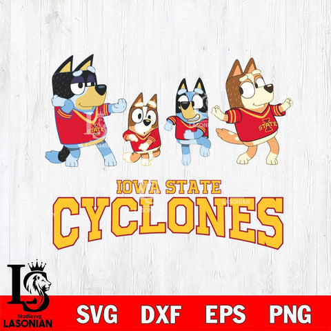 Iowa State Cyclones Bluey Dance Mode Squats Svg Eps Dxf Png File, Digital Download, Instant Download