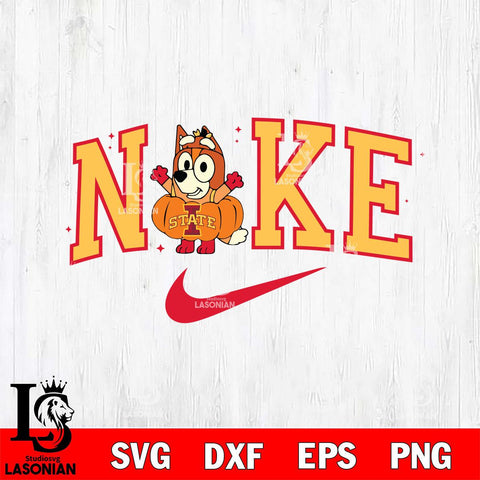 Iowa State Cyclones Bluey Halloween Nike NCAA Svg Eps Dxf Png File, Digital Download, Instant Download