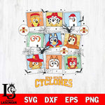 Iowa State Cyclones Bluey Halloween Sport Svg Eps Dxf Png File, Digital Download, Instant Download