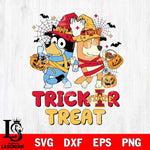 Iowa State Cyclones Bluey Trick or Treat Halloween 2 Svg Eps Dxf Png File, Digital Download, Instant Download
