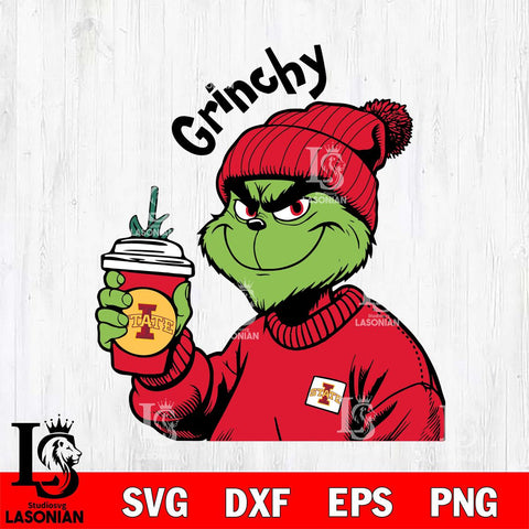 Iowa State Cyclones Boujee Grinch 10 Svg Eps Dxf Png File, Digital Download, Instant Download
