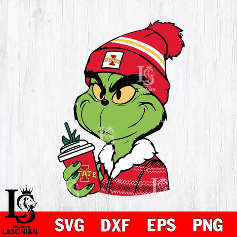 Iowa State Cyclones Boujee Grinch Svg Eps Dxf Png File, Digital Download, Instant Download