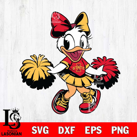 Iowa State Cyclones Daisy Duck Cheerleader Svg Eps Dxf Png File, NCAA svg, Digital Download, Instant Download