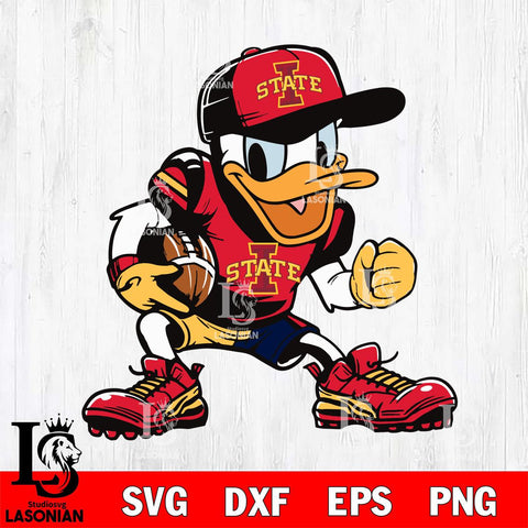 Iowa State Cyclones Donal Duck Svg Eps Dxf Png File, NCAA svg, Digital Download, Instant Download