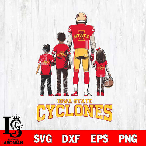Iowa State Cyclones Father Football SVG DXF EPS PNG FILE,NCAA SVG, Father day Digital Download,Instant Download, Silhouette