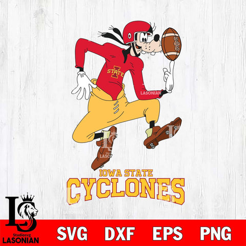 Iowa State Cyclones Goofy Circus Football SVG DXF EPS PNG FILE,NCAA svg ,Football Digital Download,Instant Download, Silhouette