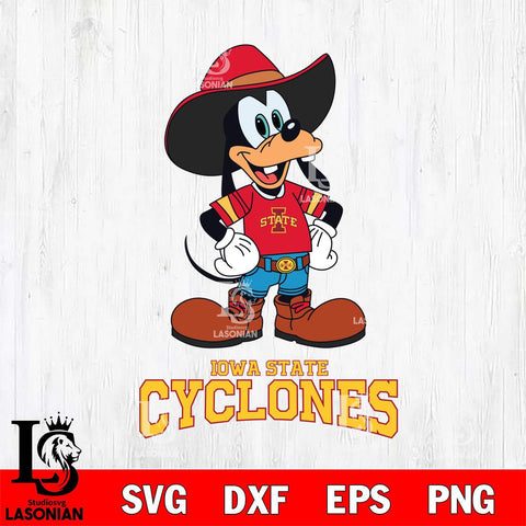 Iowa State Cyclones Goofy Cowboy Sport SVG DXF EPS PNG FILE,NCAA svg ,Football Digital Download,Instant Download, Silhouette