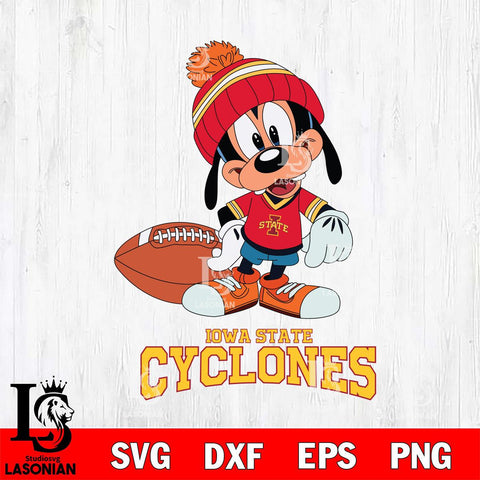 Iowa State Cyclones Goofy Football SVG DXF EPS PNG FILE,NCAA svg ,Football Digital Download,Instant Download, Silhouette
