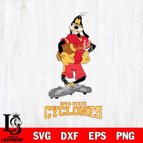 Iowa State Cyclones Goofy Player SVG DXF EPS PNG FILE,NCAA svg ,Football Digital Download,Instant Download, Silhouette