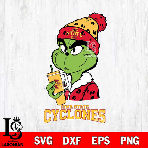 Iowa State Cyclones Grinch Bougie Leopard Svg Eps Dxf Png File, Digital Download, Instant Download