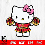 Iowa State Cyclones Hello Kitty Cheerleader 9 Svg Eps Dxf Png File, Digital Download, Instant Download