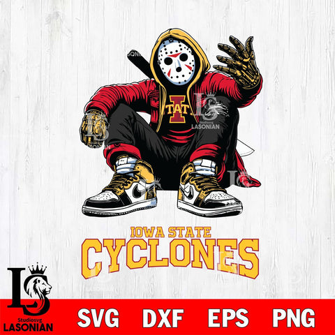 Iowa State Cyclones Jason Voorhees Halloween SVG Svg Eps Dxf Png File, Digital Download, Instant Download