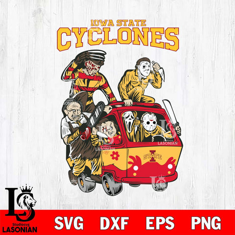 Iowa State Cyclones Jason Voorhees Horror 10 Svg Eps Dxf Png File, NCAA svg, Digital Download, Instant Download