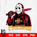 Iowa State Cyclones Jason Voorhees Horror 12 Svg Eps Dxf Png File, NCAA svg, Digital Download, Instant Download