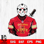 Iowa State Cyclones Jason Voorhees Horror 4 Svg Eps Dxf Png File, NCAA svg, Digital Download, Instant Download