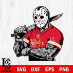 Iowa State Cyclones Jason Voorhees Horror 6 Svg Eps Dxf Png File, NCAA svg, Digital Download, Instant Download