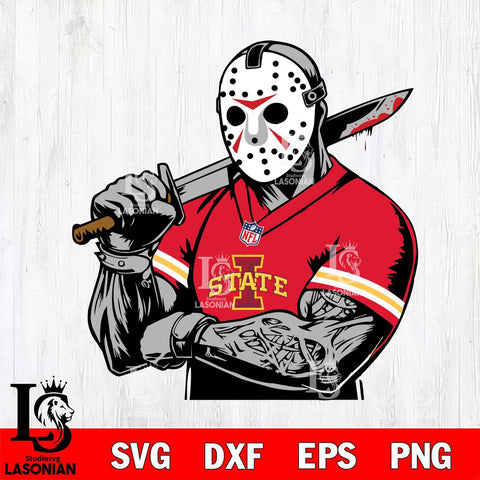 Iowa State Cyclones Jason Voorhees Horror 6 Svg Eps Dxf Png File, NCAA svg, Digital Download, Instant Download