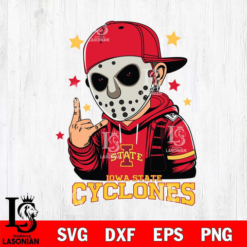 Iowa State Cyclones Jason Voorhees Horror 9 Svg Eps Dxf Png File, NCAA svg, Digital Download, Instant Download