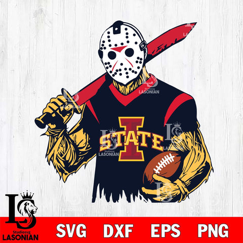 Iowa State Cyclones Jason Voorhees Horror Halloween 2 Svg Eps Dxf Png File, NCAA svg, Digital Download, Instant Download
