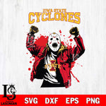 Iowa State Cyclones Jason Voorhees Horror Halloween 3 Svg Eps Dxf Png File, NCAA svg, Digital Download, Instant Download