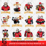 Iowa State Cyclones Jason Voorhees NCAA Bundle 12 SVG Svg Eps Dxf Png File, Digital Download