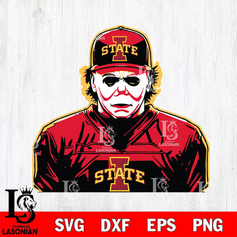 Iowa State Cyclones Michael Myers Horror Halloween Svg Eps Dxf Png File, NCAA svg, Digital Download, Instant Download