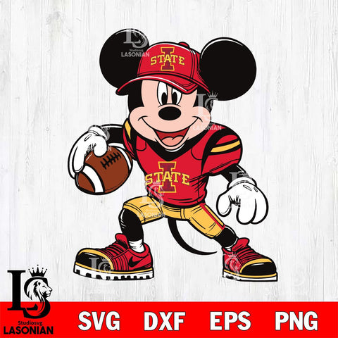 Iowa State Cyclones Mickey Mouse Svg Eps Dxf Png File, NCAA svg, Digital Download, Instant Download