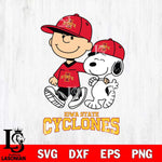 Iowa State Cyclones Peanuts Snoopy Friends SVG DXF EPS PNG FILE,Snoopy File Cut, NCAA Digital Download,Instant Download,Christmas Silhouette