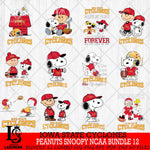 Iowa State Cyclones Peanuts Snoopy Player NCAA Bundle 12 SVG DXF EPS PNG FILE,Snoopy File Cut, bundle NCAA Digital Download,Instant Download, Silhouette