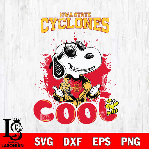 Iowa State Cyclones Snoopy Sport 7 Svg Eps Dxf Png File, Digital Download
